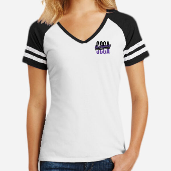 Women's Game V Neck Tee Thumbnail