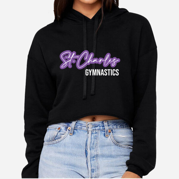 Women's Sponge Fleece Cropped Fleece Hoodie Thumbnail